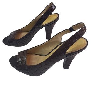 Joan & David Kally Slingback Leather Heels